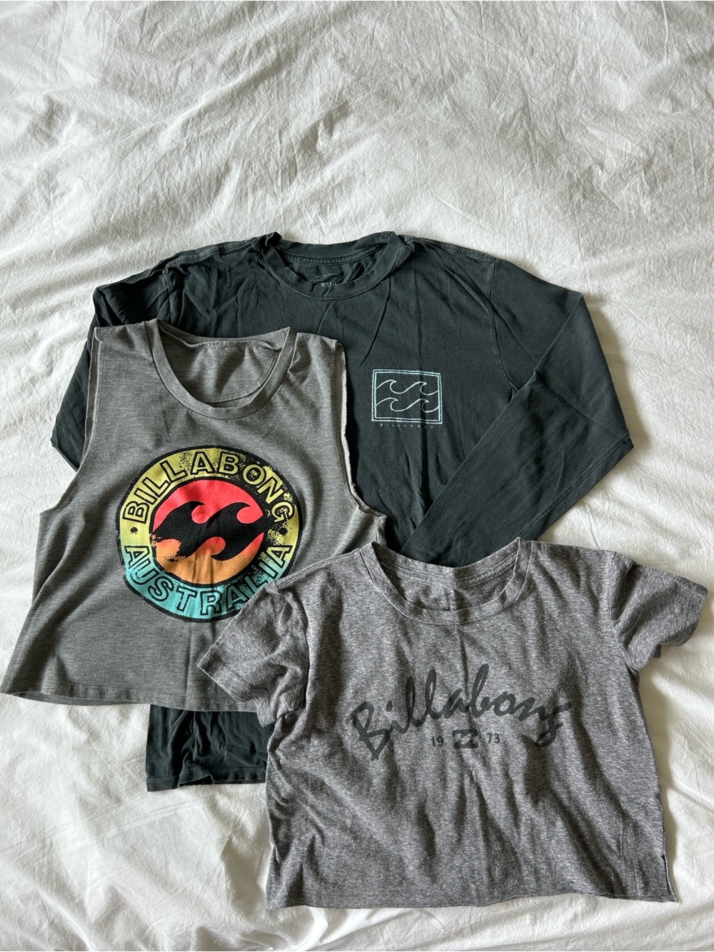 Billabong Graphic Logo Bundle of 3 Shirts